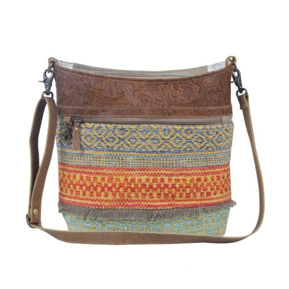 Myra Bag Handbags - NWT Myra Embossed Leather Weave Shoulder Bag